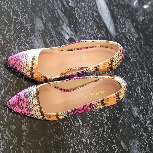BRAND NEW SHOEDAZZLE STYLISH  MULTICOLOR STILETTO HEELS PUMP - Picture 7 of 16